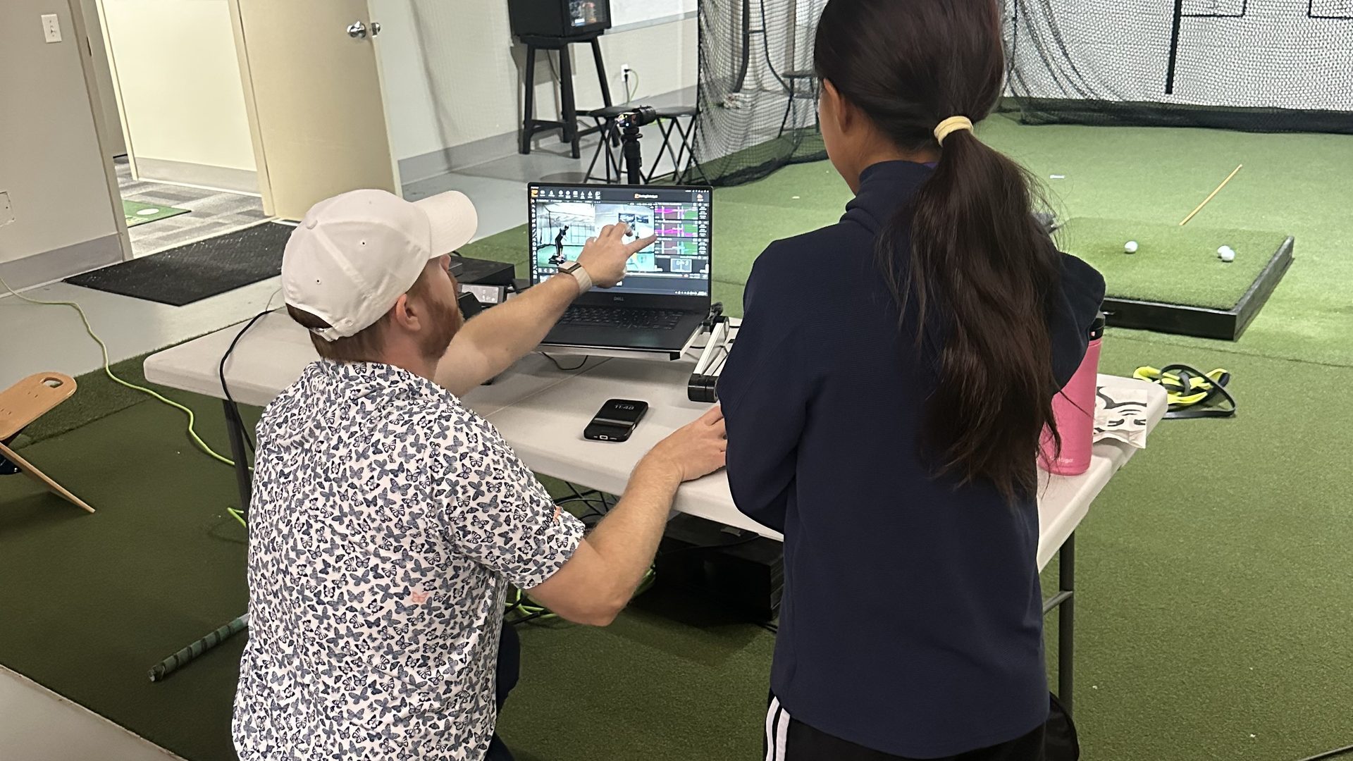 Dave Lambert Golf Academy — coaching junior players with force plates and TrackMan technology